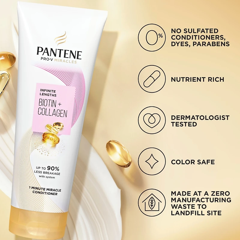 Revitalisant 1 Minute Miracle Biotine + collagène Longueurs infinies Pro-V Miracles