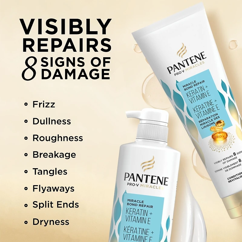 Pro-V Miracles Bond Repair Keratin + Vitamin E Sulfate-Free Shampoo