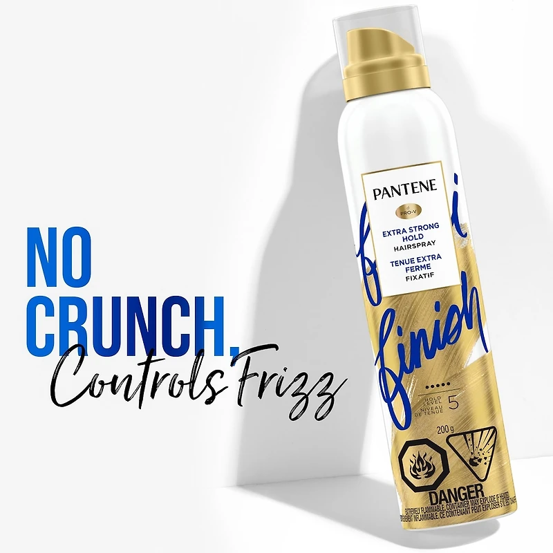 PANTENE Pro-V Extra Strong Hold Alcohol Free* Level 5 Hairspray, 200g