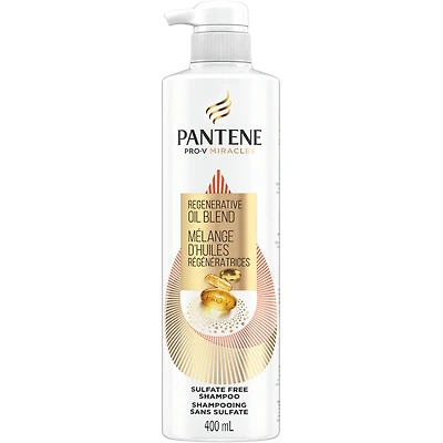 Shampooing Pro-V Miracles Soins pour dommages extrêmes avec mélange d’huiles régénératrices, sans sulfate