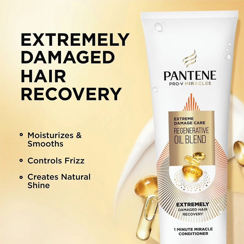 Revitalisant Pro-V Miracles Soins pour dommages extrêmes avec mélange d’huiles 1Minute Miracle