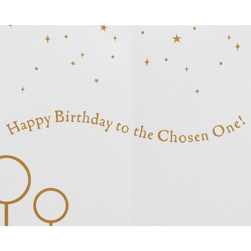 Carte de fête Harry Potter Papyrus (L'élu)