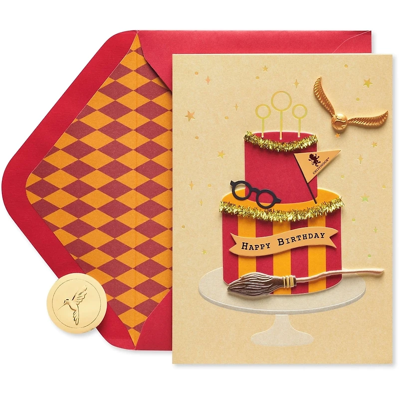 Carte de fête Harry Potter Papyrus (L'élu)