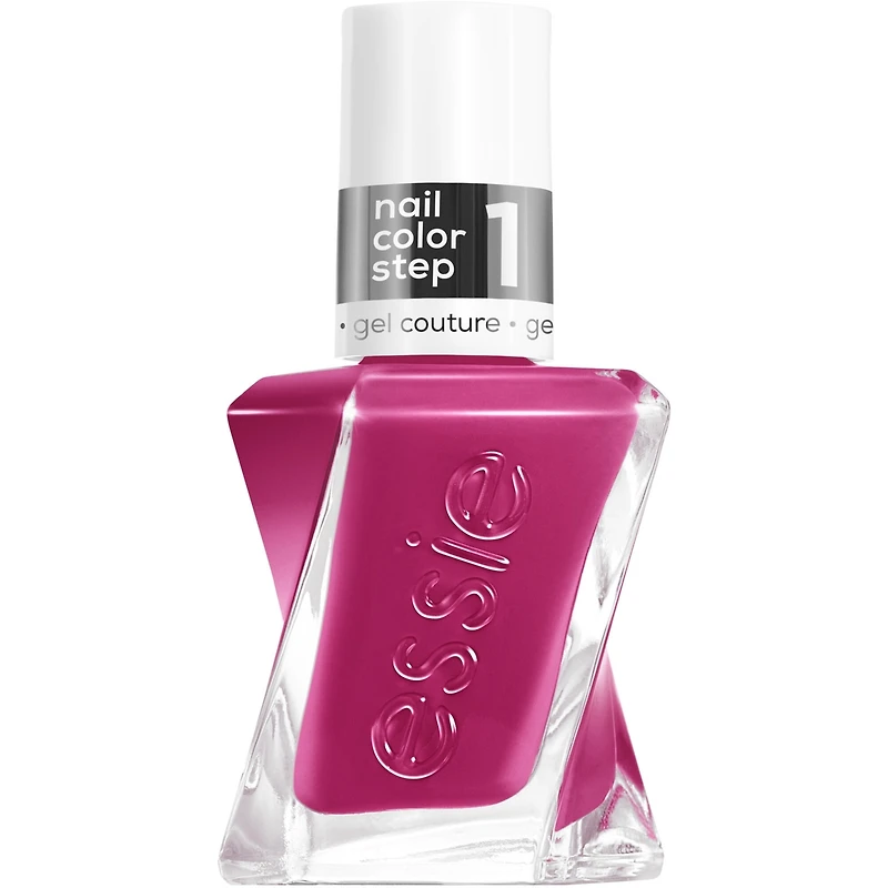 essie gel couture, 2-step longwear nail polish, 8-free vegan formula, multi-faceted, red, 13.5ml