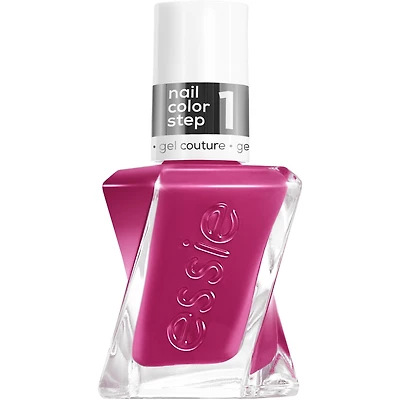 essie gel couture, 2-step longwear nail polish,  8-free vegan formula, multi-faceted, red, 13.5ml