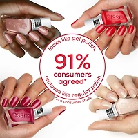 essie gel couture, 2-step longwear nail polish,  8-free vegan formula, multi-faceted, red, 13.5ml