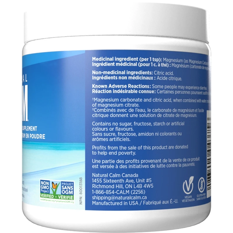Natural Calm Magnesium en Poudre