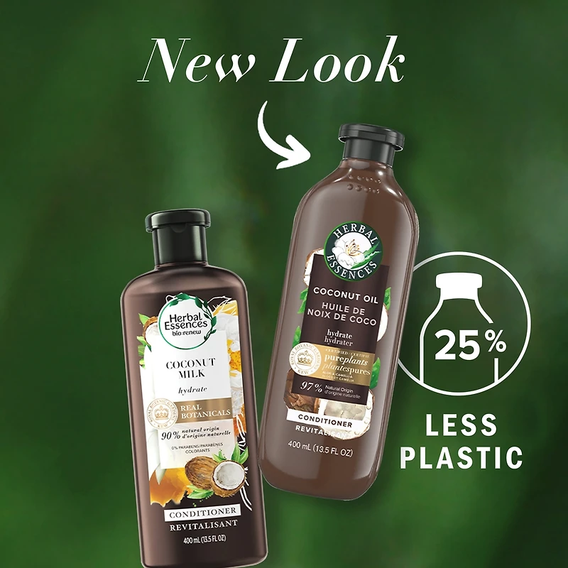 Coconut Oil Hydrating Conditioner, 400 mL, with Certified Camellia Oil and Aloe Vera, For All Hair Types, Especially Dry Hair