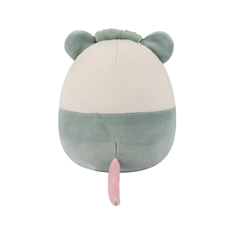 Peluche Squishmallows des Fêtes 5 po - Willoughby l'opossum vert avec canne de bonbon