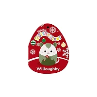 Peluche Squishmallows des Fêtes 5 po - Willoughby l'opossum vert avec canne de bonbon