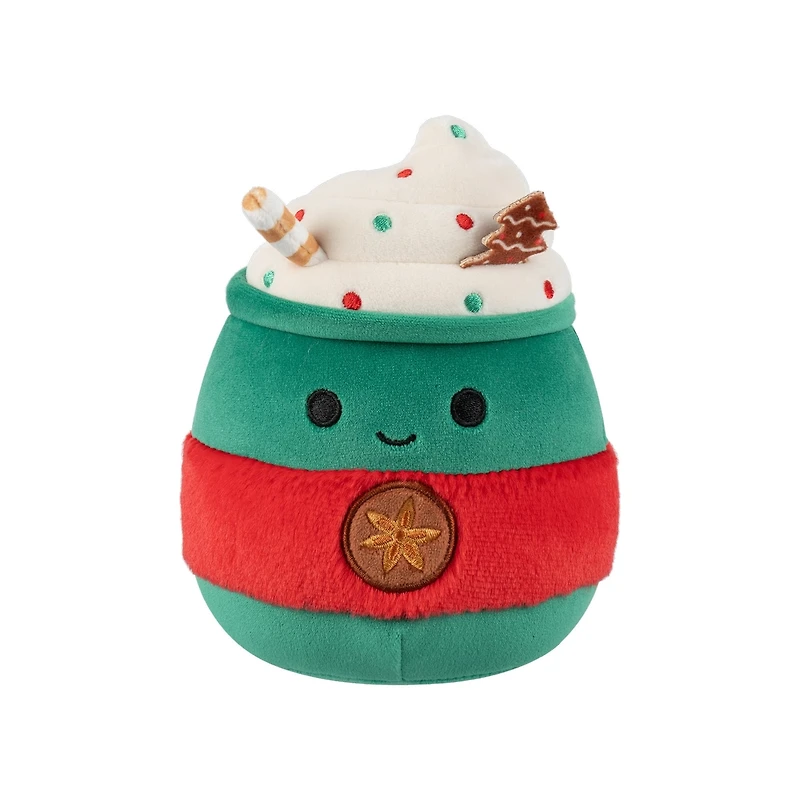 Peluche Squishmallows des Fêtes 5 po - Calvin le latté à la menthe poivrée