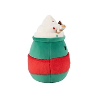 Peluche Squishmallows des Fêtes 5 po - Calvin le latté à la menthe poivrée