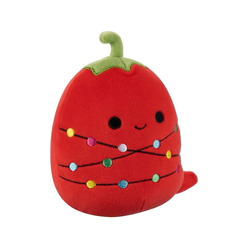 Peluche Squishmallows des Fêtes 5 po - Christo le piment fort avec lumières