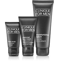 Daily Hydration Men's Skincare Set: Cleanse. Exfoliate. Hydrate