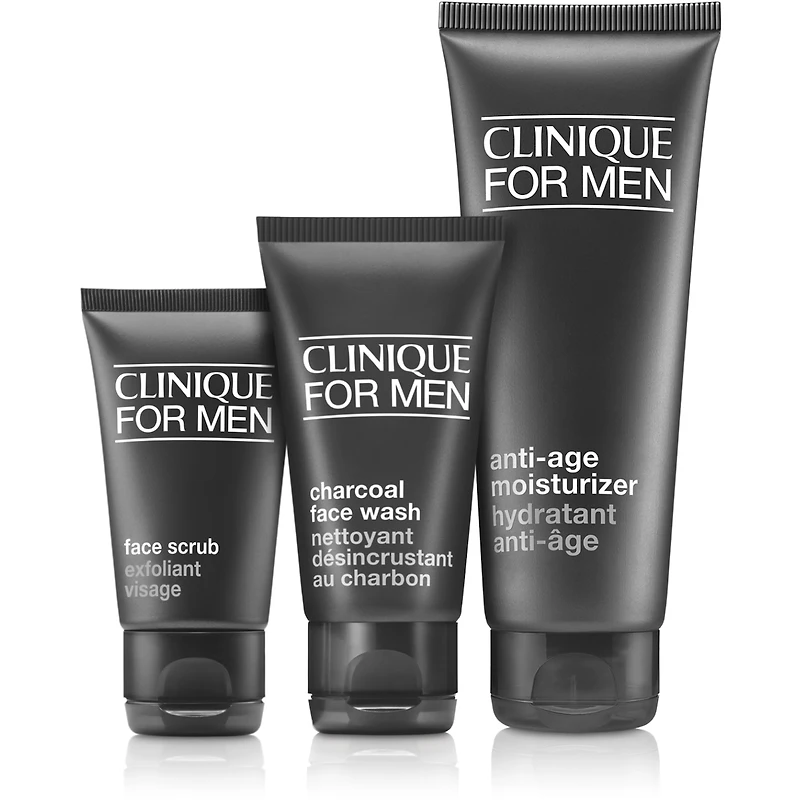 Daily Age Repair Men's Skincare Set: Cleanse. Exfoliate. Hydrate