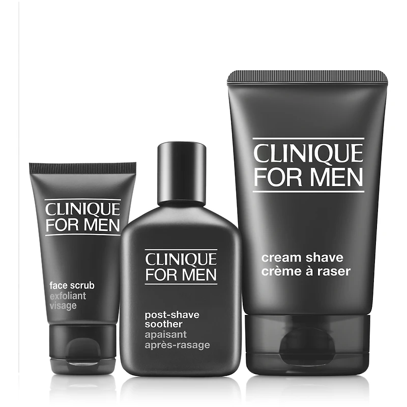 Coffret de soins homme Essentiels de rasage quotidien : Nettoyer, Raser, Apaiser