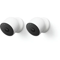 Caméra de sécurité intérieure et extérieure Nest Cam (ens. 2)