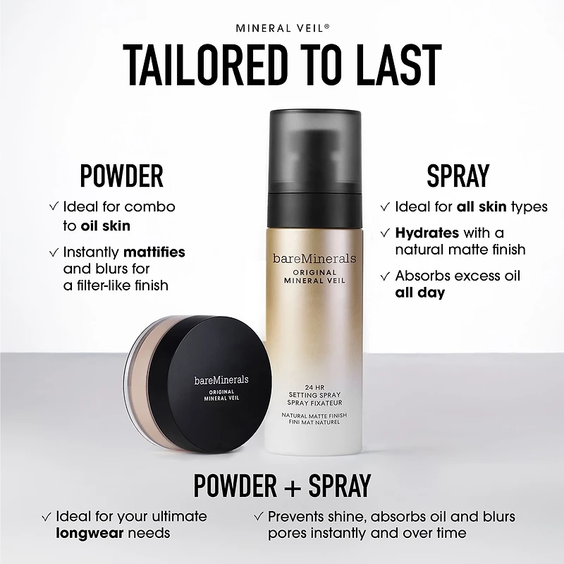 ORIGINAL Mineral Veil 24HR Natural Matte Setting Spray