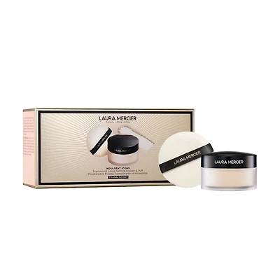 Indulgent Icons Translucent Loose Setting Powder & Velour Puff Set