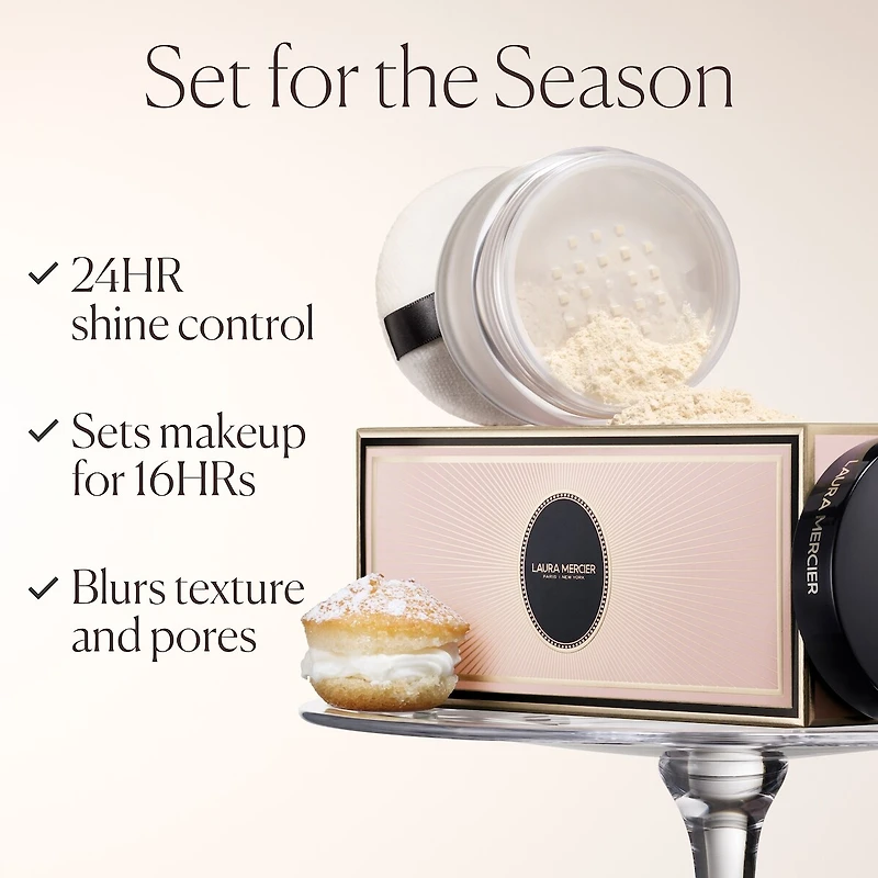 Indulgent Icons Translucent Loose Setting Powder & Velour Puff Set