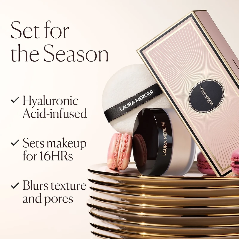 Indulgent Icons Ultra-Blur Translucent Loose Setting Powder & Velour Puff Set