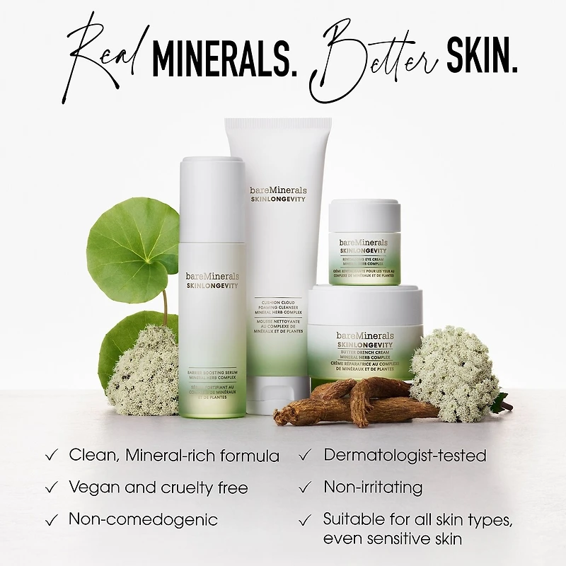 SKINLONGEVITY Sérum Fortifiant Nourrissant au Complexe de Minéraux et de Plantes avec niacinamide 30 ML