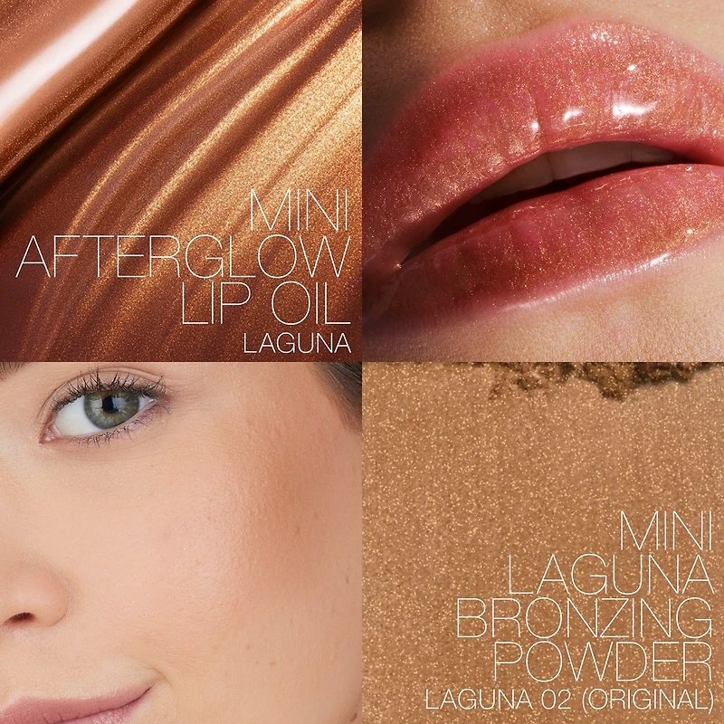 Mini Duo Poudre Bronzante & Huile Lèvres Laguna