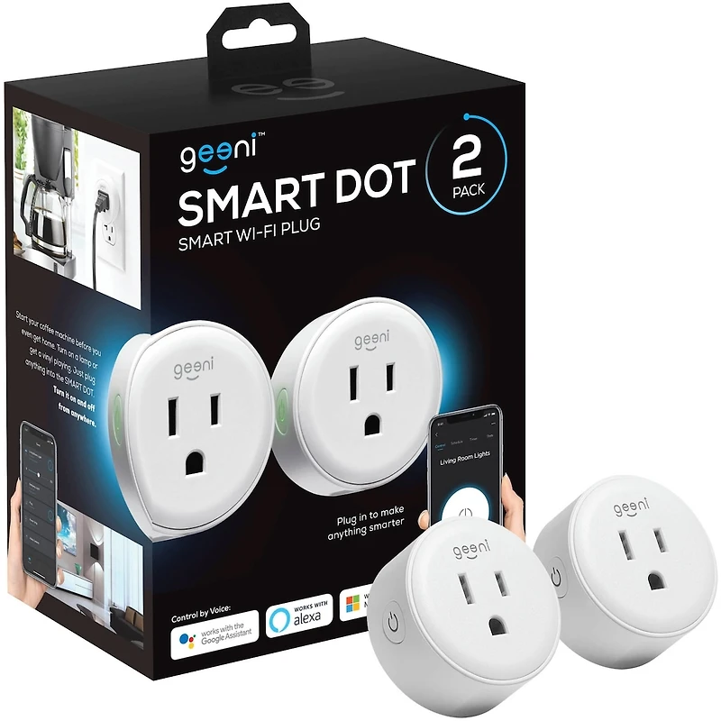 Lot de 2 Prises Wi-Fi intelligente DOT