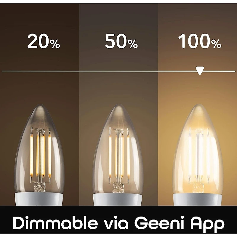 Lot de 2 ampoules LED intelligentes LUX Edision B11