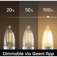 Lot de 2 ampoules LED intelligentes LUX Edision B11