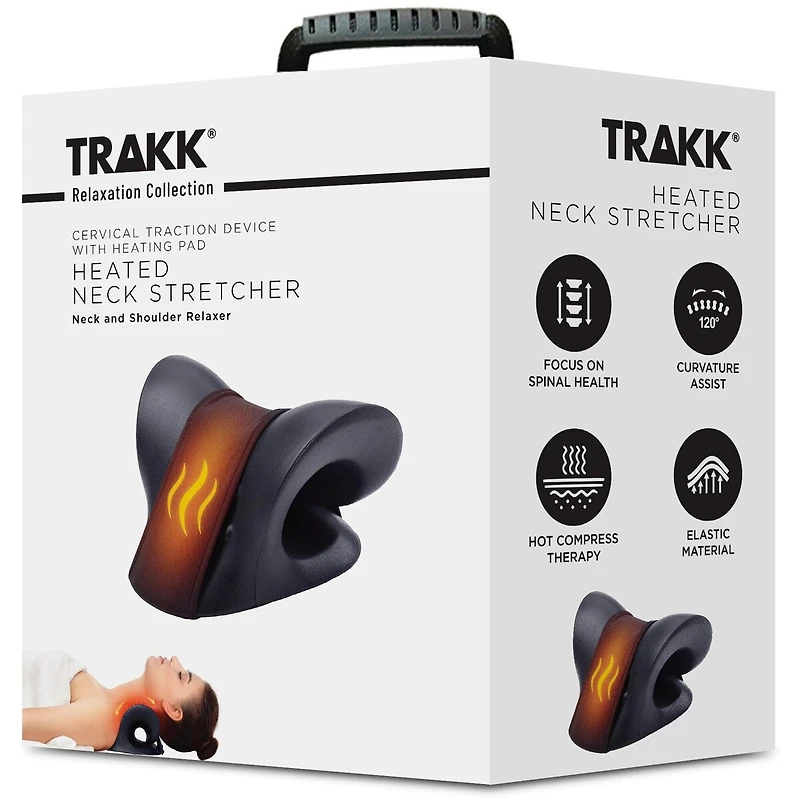 Appareil de relaxation et de traction du cou Trakk avec chaleur