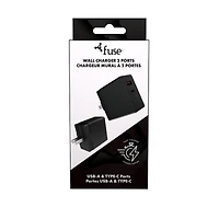 Wall Charger 2 Ports Black