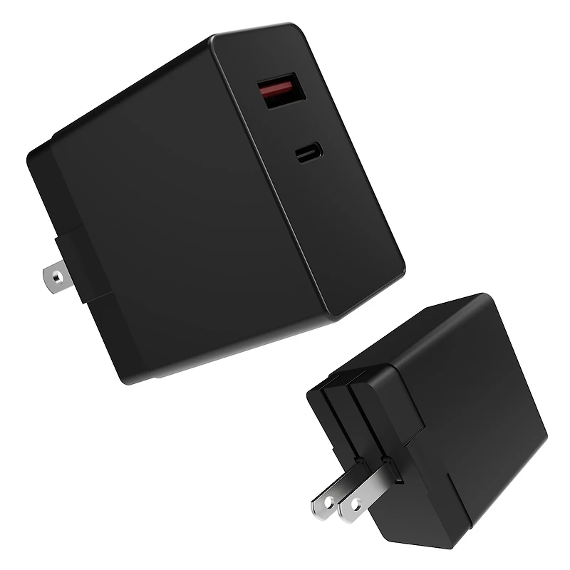 Wall Charger 2 Ports Black