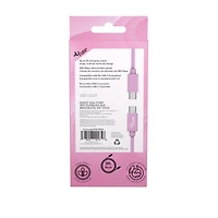 3Ft C-To-C Silicone - Pink