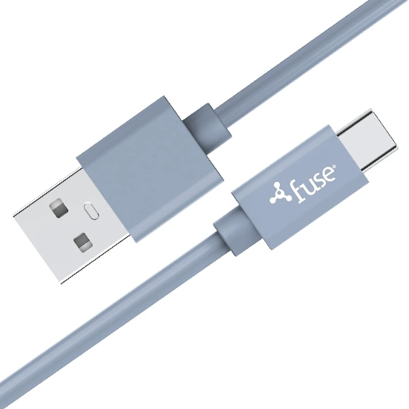 6Ft C-To-A Silicone - Blue