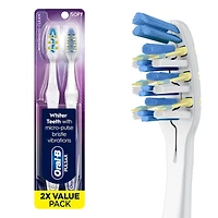 Brosses à dents à pile Oral-B Pulsar Blanchiment expert, souple, 2 unités