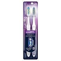 Brosses à dents à pile Oral-B Pulsar Blanchiment expert, souple, 2 unités