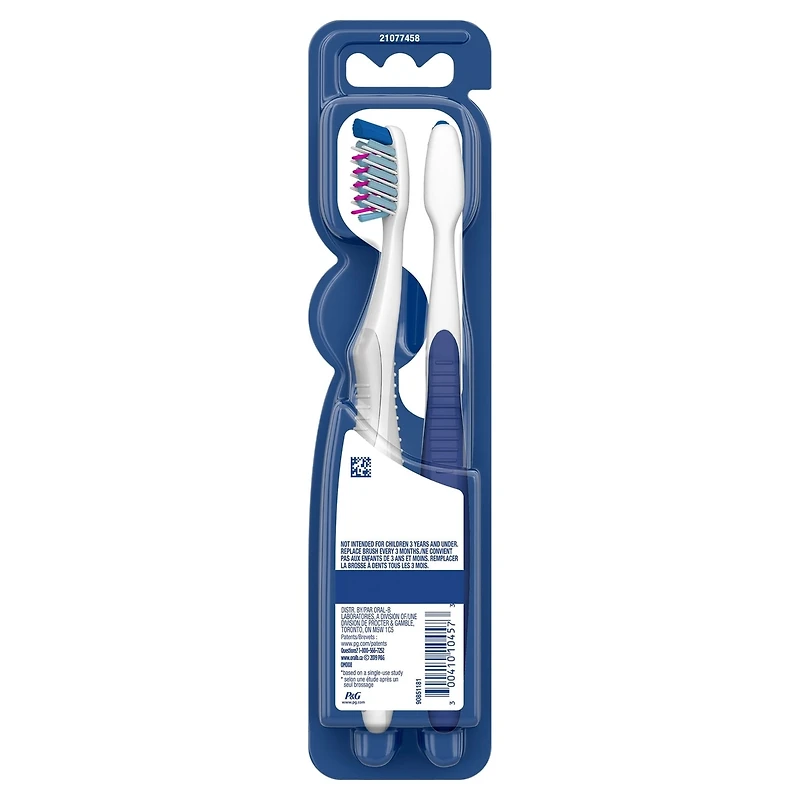 Oral-B Pro-Health Deep Reach Toothbrush, Medium, 2 count