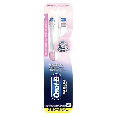 Brosses à dents Oral-B Pro Sensible, extra souple, 2 unités
