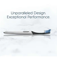 Clic Starter Kit Matte Black Toothbrush Handle with (2) Replacement Brush Head and Holder