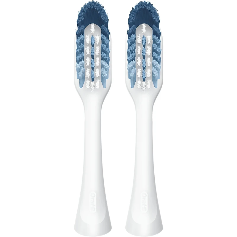 Brossettes de rechange pour brosse à dents Clic, Nettoyage optimal, blanc, 2 unités