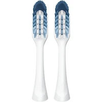 Brossettes de rechange pour brosse à dents Clic, Nettoyage optimal, blanc, 2 unités