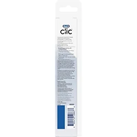 Brossettes de rechange pour brosse à dents Clic, Nettoyage optimal, blanc, 2 unités