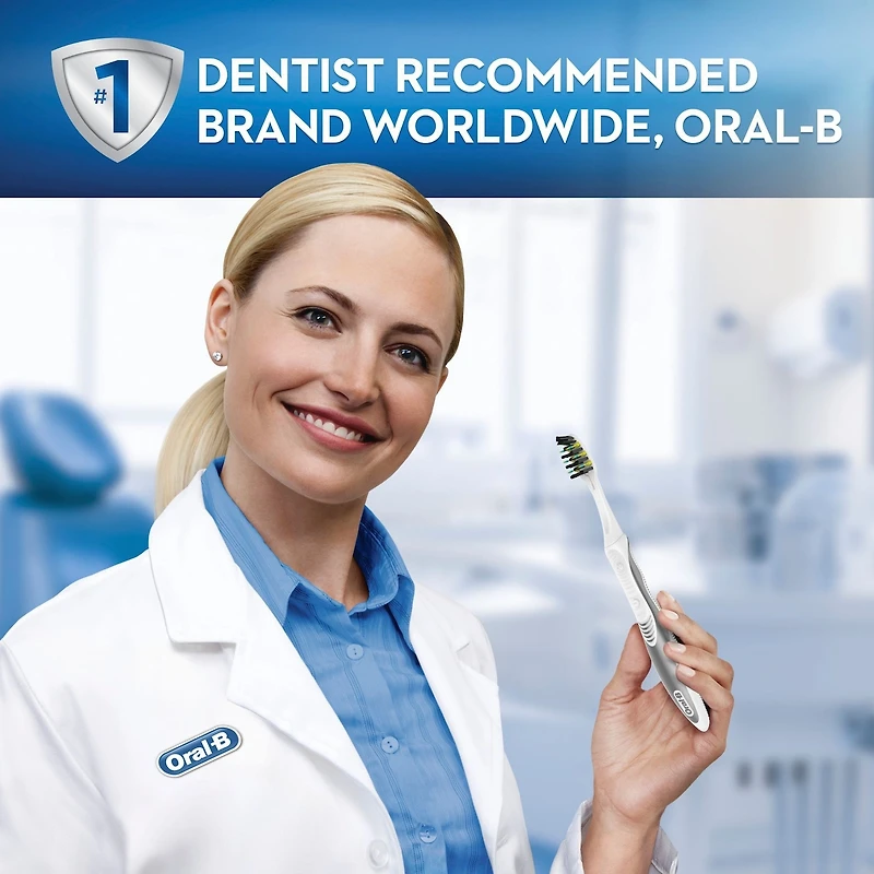 Brosse à dents à pile Oral-B avec soies imprégnées de charbon, souple, 1 unité