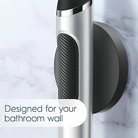 Clic Starter Kit Matte Black Toothbrush Handle with (2) Replacement Brush Head and Holder