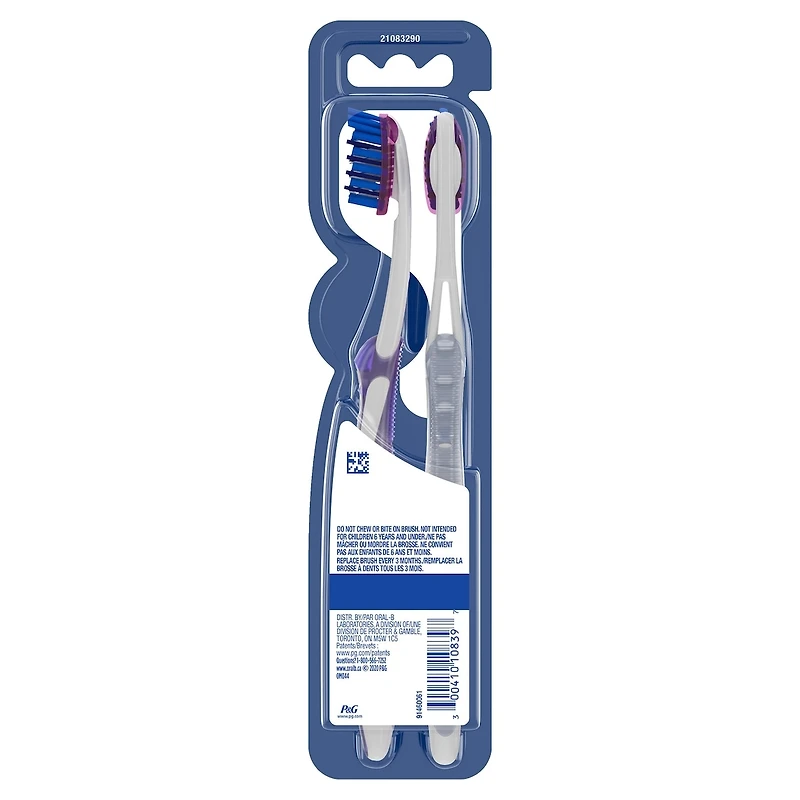 Brosse à dents manuelle au charbon Pro-Flex, souple, 2 unités