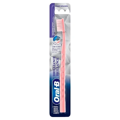 Brosse à dents blanchissante Brilliance, extra souple, les couleurs peuvent varier, 1 unité
