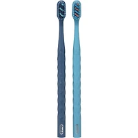 Brosse à dents Brillance blanchiment haut de gamme avec efface-plaque, moyenne, bleu ciel, 1 unité
