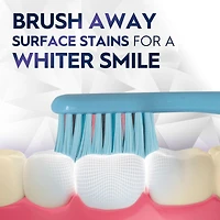 Brosse à dents Brillance blanchiment haut de gamme avec efface-plaque, moyenne, bleu ciel, 1 unité