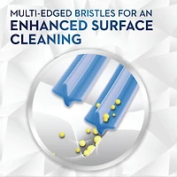 Brosse à dents Brillance blanchiment haut de gamme avec efface-plaque, moyenne, bleu ciel, 1 unité